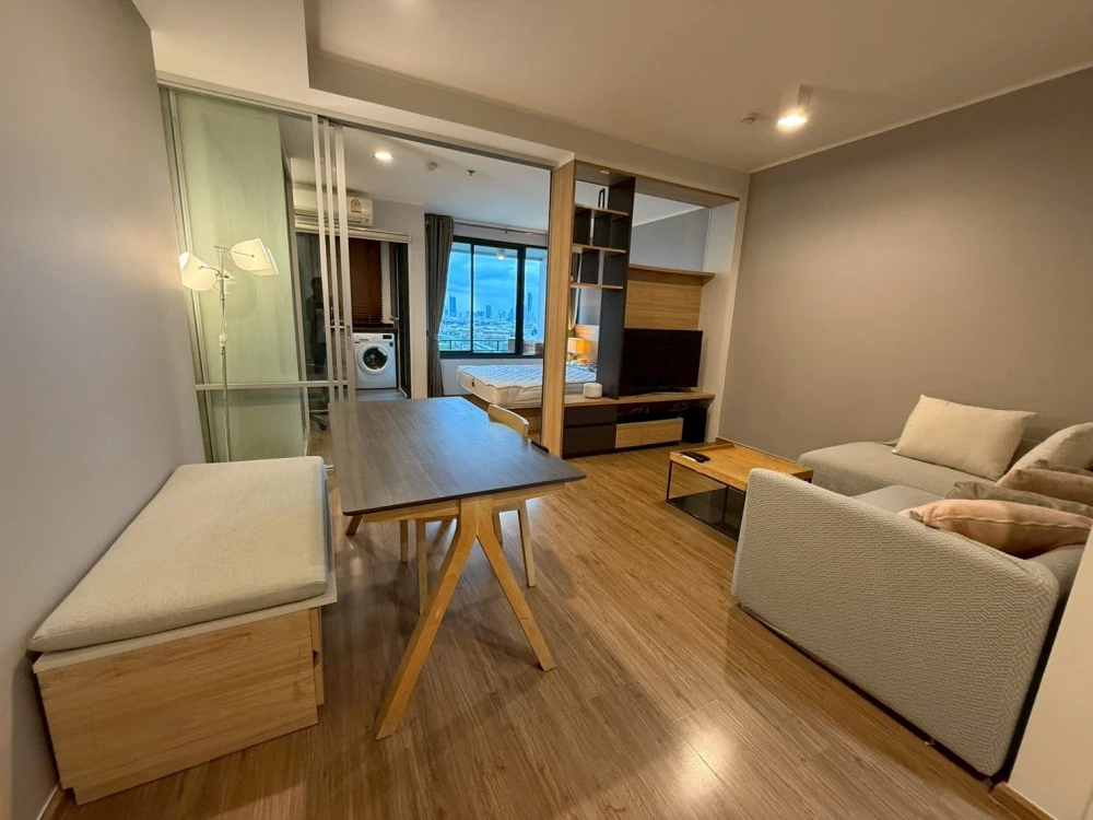 For rent: U Delight Residence Riverfront Rama 3, 1 bedroom, 1 bathroom, fully furnished, river view, reserve now!