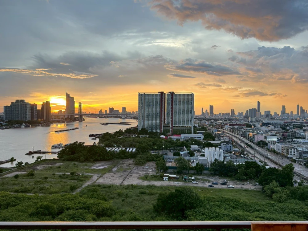For rent: U Delight Residence Riverfront Rama 3, 1 bedroom, 1 bathroom, fully furnished, river view, reserve now!