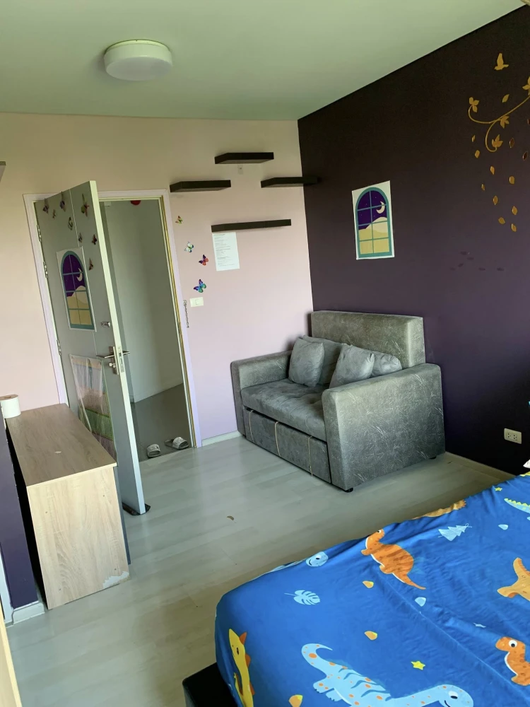 Unio Rama 2-Thakham for rent, a comfortable room, stylishly decorated, fully furnished and equipped with amenities. Reserve now!