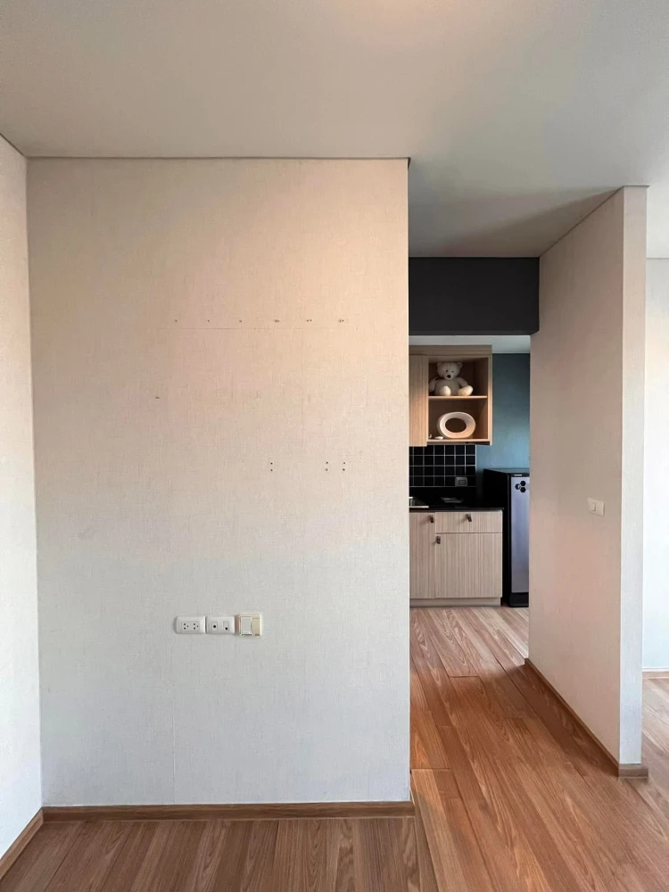 Unio Sukhumvit 72 for rent, empty room, room decoration enthusiasts shouldn't miss it, comes with a refrigerator, at a great price, don't miss it.