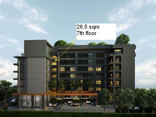 For rent, unique 10, size 30 sq m., 7th floor, fully furnished. You'll regret it if you miss it.
