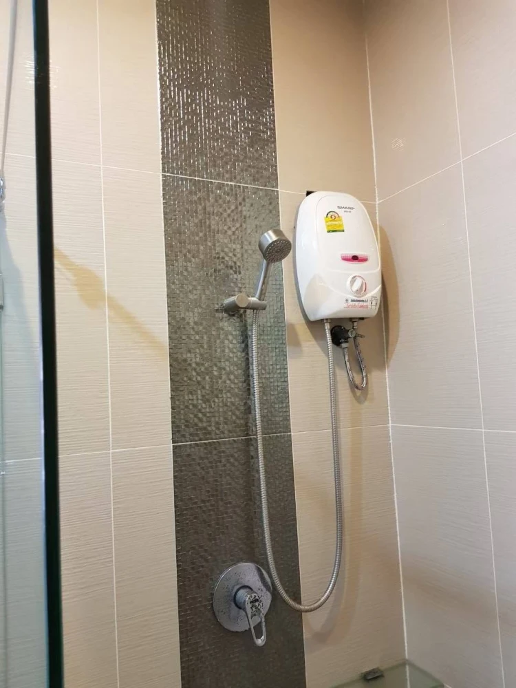 V Condo Salaya for rent. Corner unit offering privacy. Fully furnished. Just bring your bags and move in!