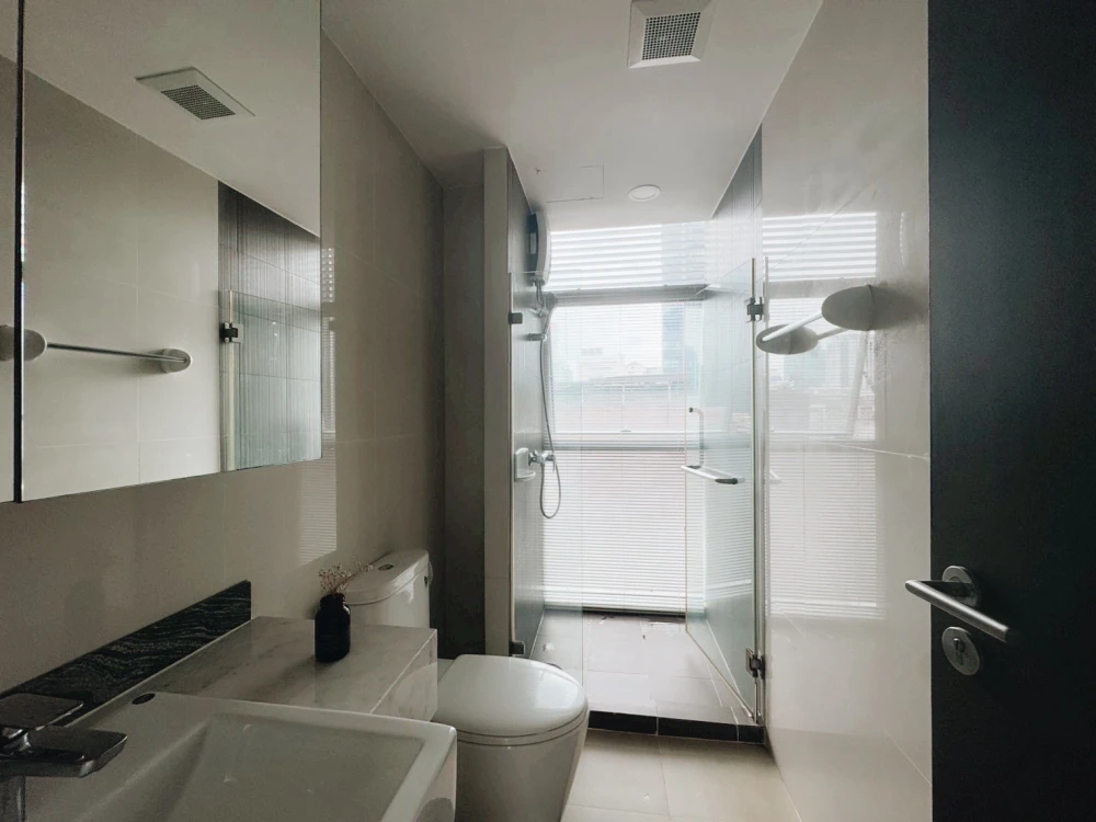 For rent: VERTIQ Rama 4 - Siam, room on the 8th floor, unblocked view, quiet atmosphere, very suitable for relaxation, book now.