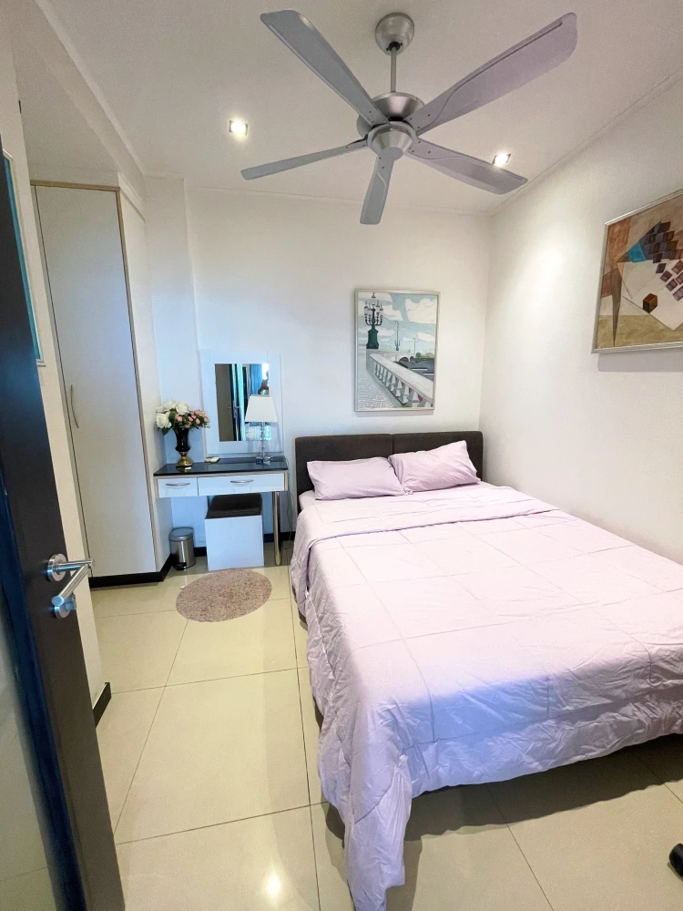For rent View Talay Jomtien Condominium 1-8, spacious room, lots of usable space, fully furnished, sea view, book now.