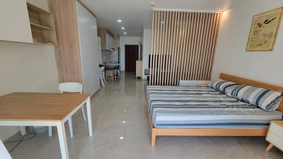 For rent View Talay Jomtien Condominium, high floor, ready to move in, fully furnished, spacious room, comfortable, reserve now.