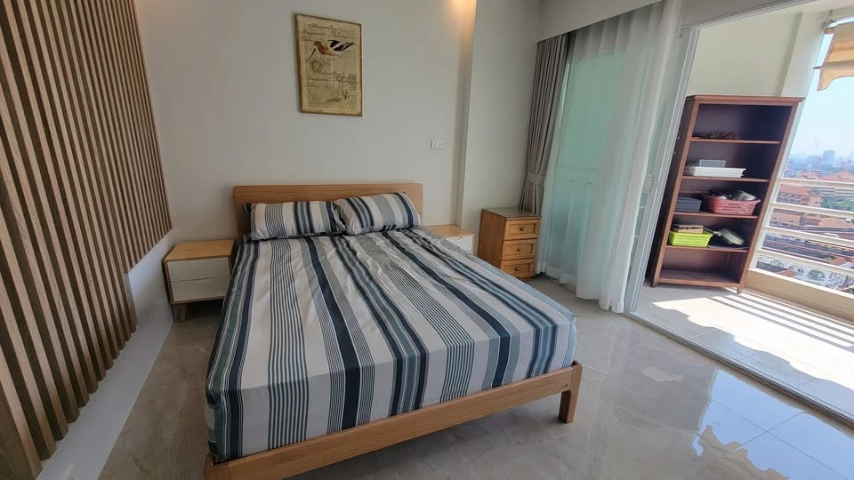 For rent View Talay Jomtien Condominium, high floor, ready to move in, fully furnished, spacious room, comfortable, reserve now.