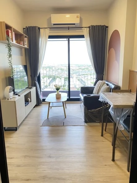 Xim Condo for rent, Suksawat-Rama 3, beautifully decorated room, well-built-in, 18th floor, Chao Phraya River curve view, hurry and reserve now!