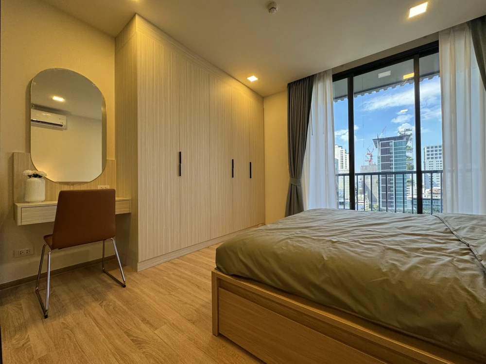 For rent: XT Phayathai, 1 bedroom, 1 bathroom, decorated in a minimalist style, fully furnished, just bring your bags and move in.
