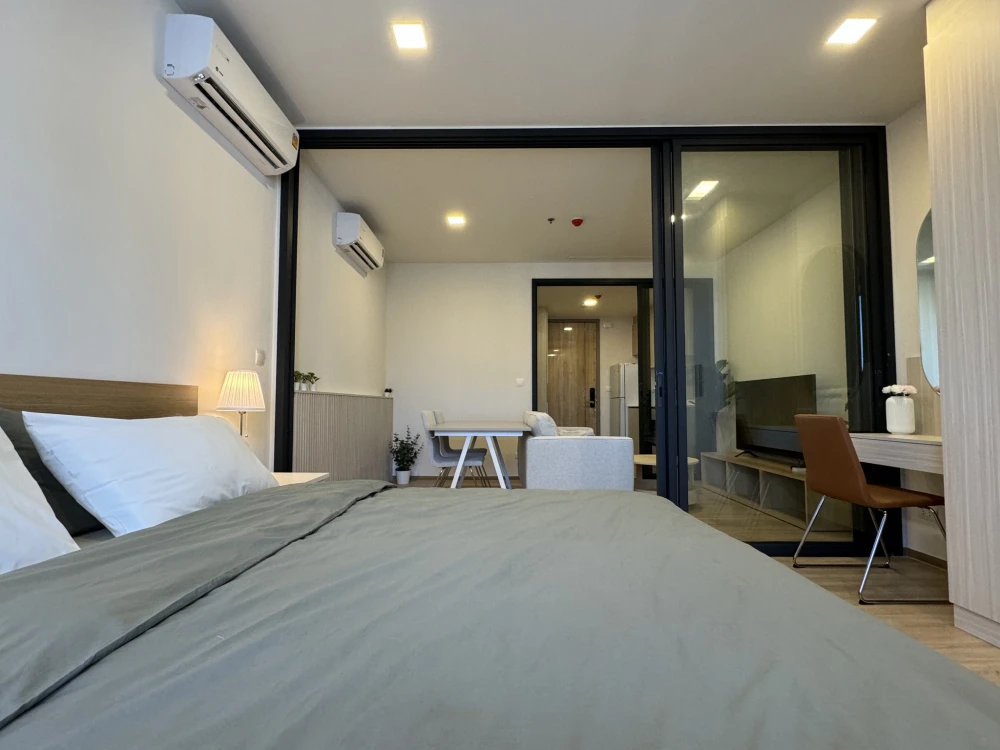 For rent: XT Phayathai, 1 bedroom, 1 bathroom, decorated in a minimalist style, fully furnished, just bring your bags and move in.