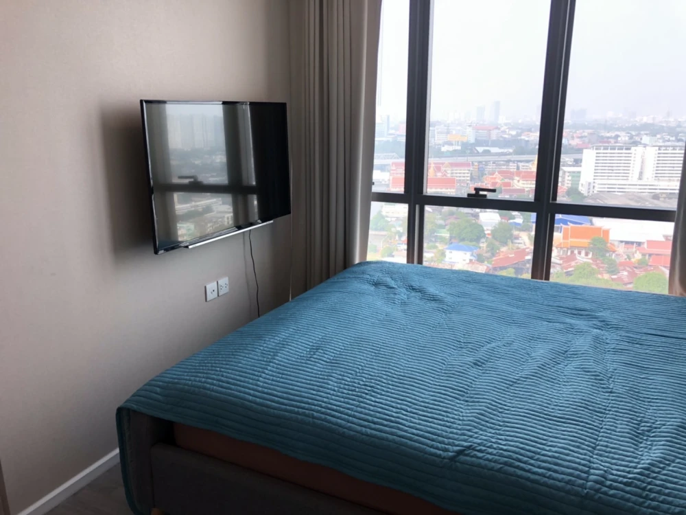 For rent!! Condo 333 Riverside, 22nd floor, riverside condo, next to MRT Bang Pho, ready to move in, book now!!