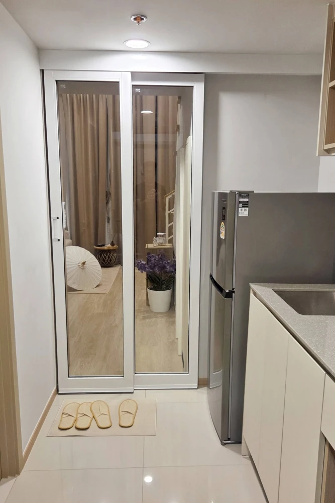For rent: Culture Chula Condo, 1-bedroom duplex unit, corner lot, very private, 20th floor, high floor, unblocked view, no outside noise. Book now!