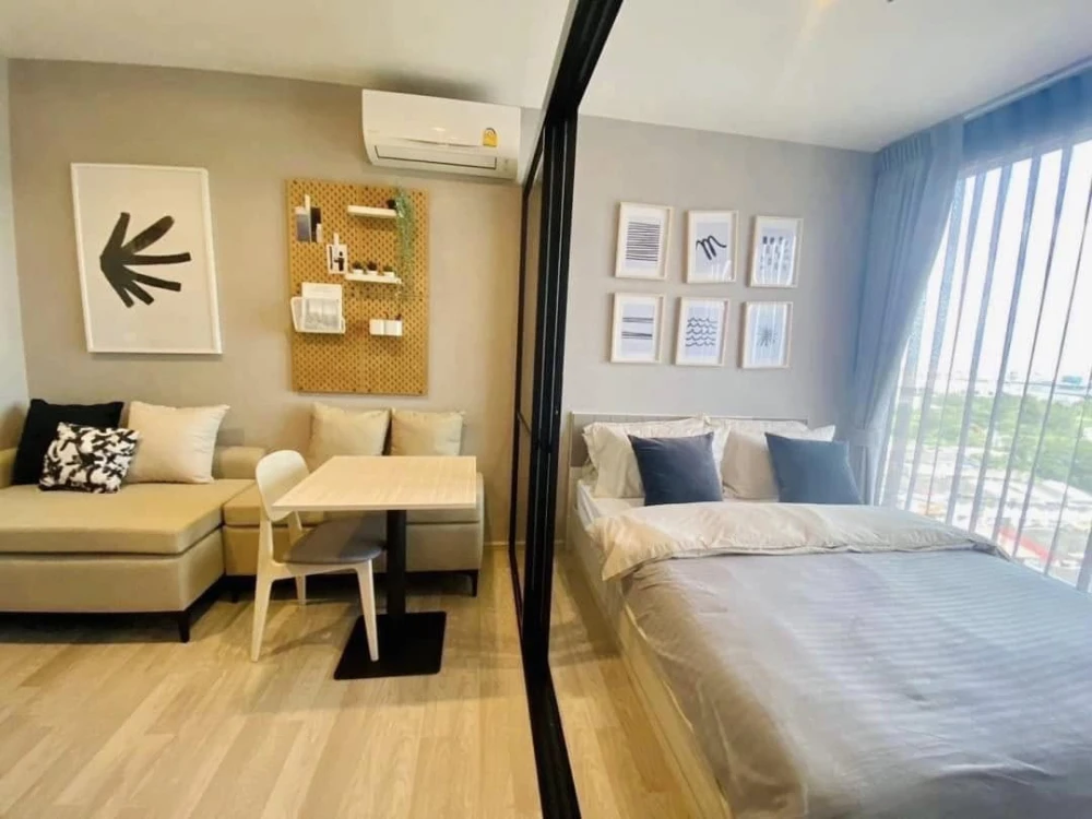 Condo for rent, IDEO MOBI Sukhumvit Eastpoint, 28th floor, city view, fully furnished, ready to move in, book now.