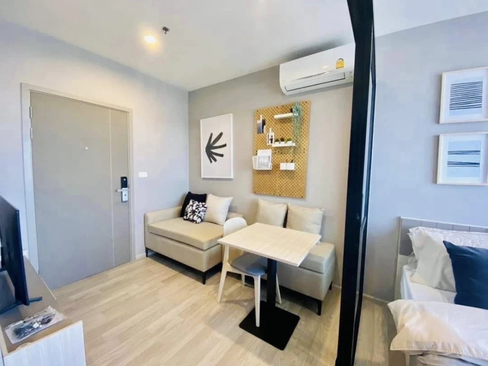Condo for rent, IDEO MOBI Sukhumvit Eastpoint, 28th floor, city view, fully furnished, ready to move in, book now.