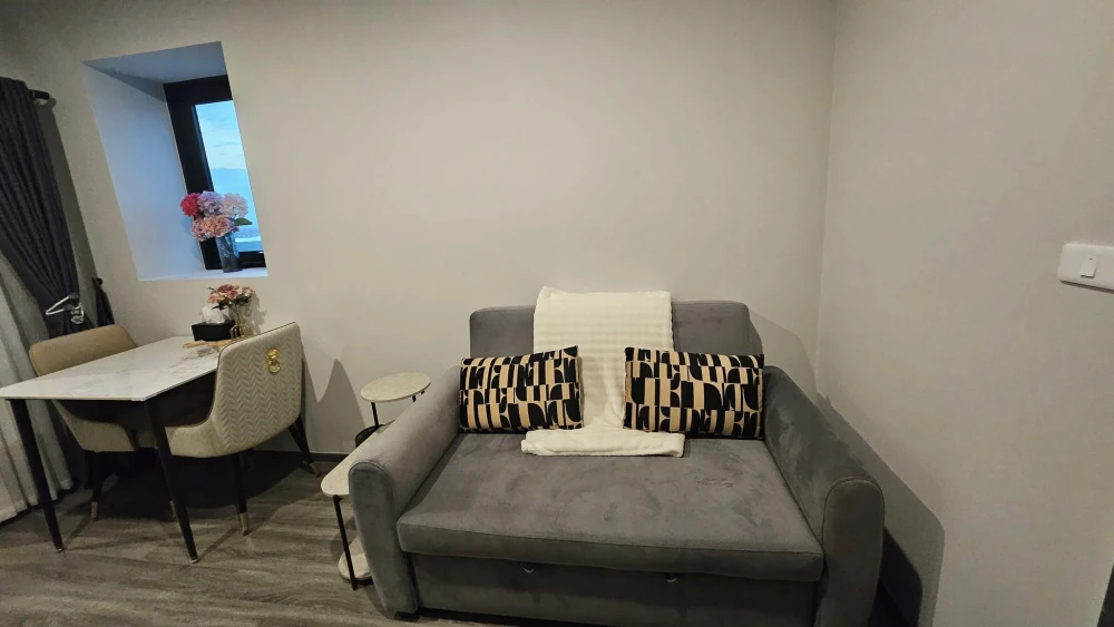 For rent: Condo Ideo Ramkhamhaeng - Lam Sali Station, ready to move in, furnished, hurry and book now++