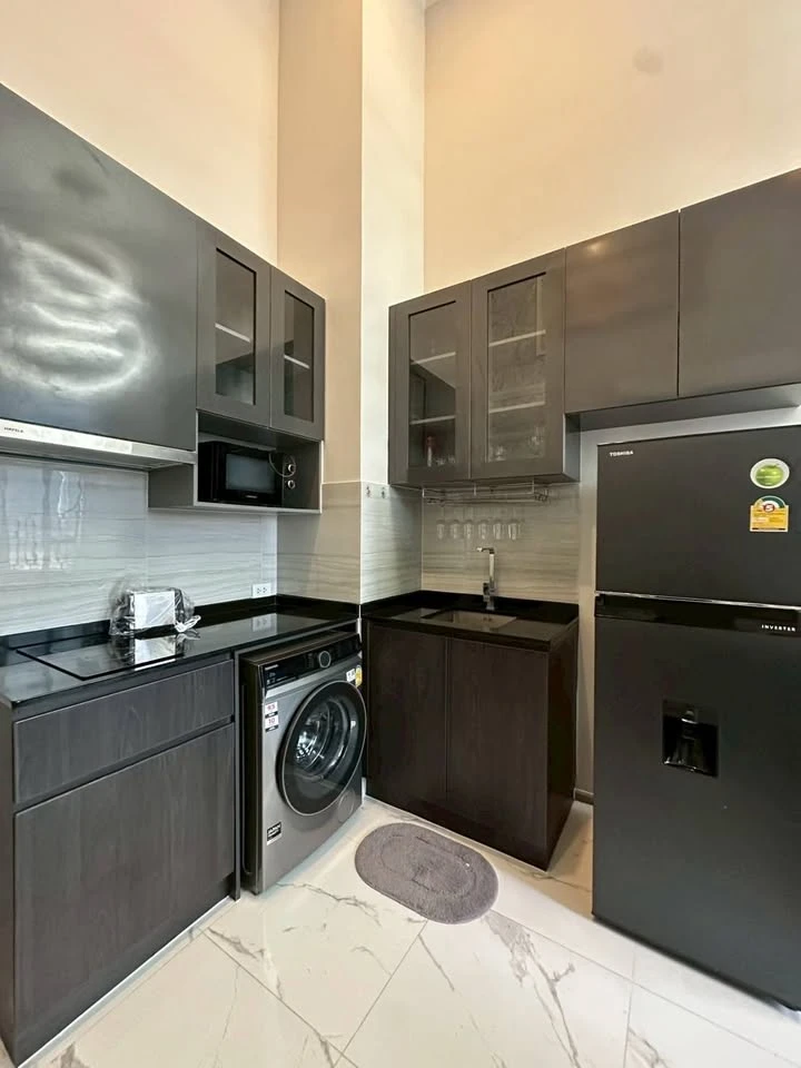 Condo for rent: Ken Attitude Rattanathibet, spacious room, comfortable, suitable for a family, built-in furniture in the room, ready to move in with j
