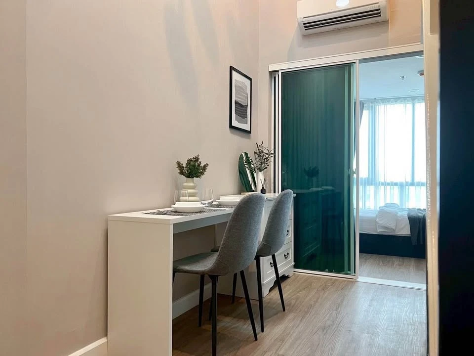 Condo for rent, Metro Sky Prachachuen, beautifully decorated room, white tone, comfortable price, hurry and reserve now.