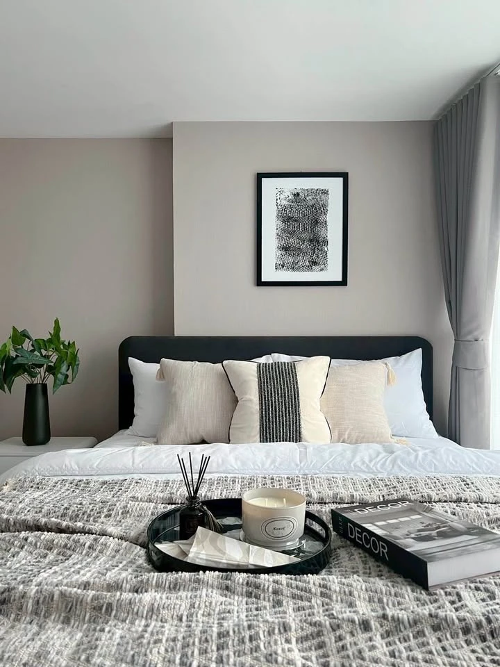 Condo for rent, Metro Sky Prachachuen, beautifully decorated room, white tone, comfortable price, hurry and reserve now.