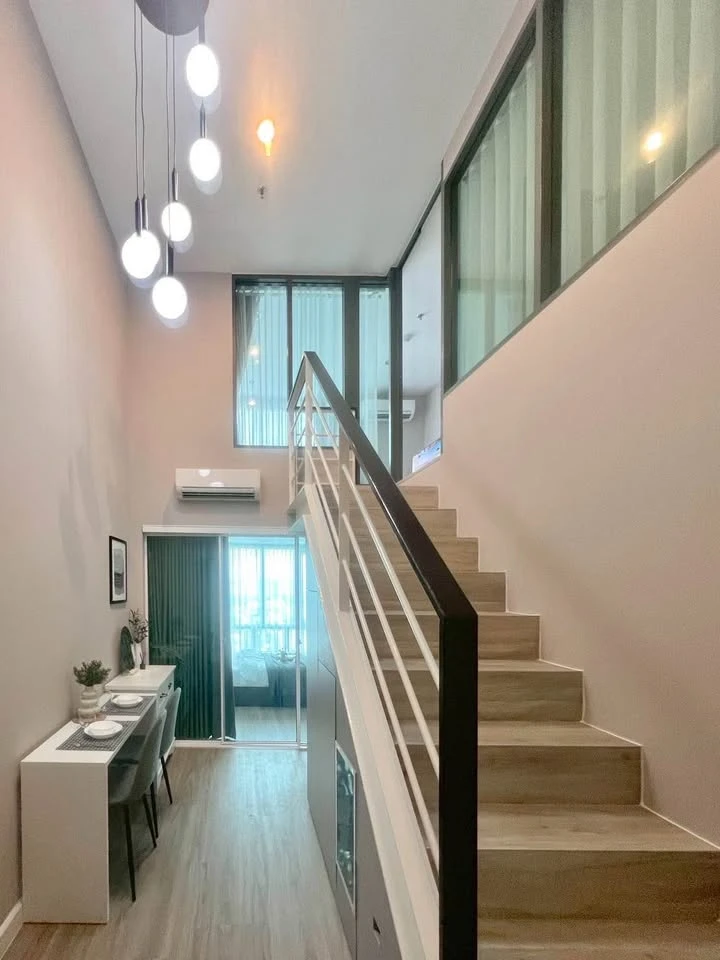 Condo for rent, Metro Sky Prachachuen, beautifully decorated room, white tone, comfortable price, hurry and reserve now.