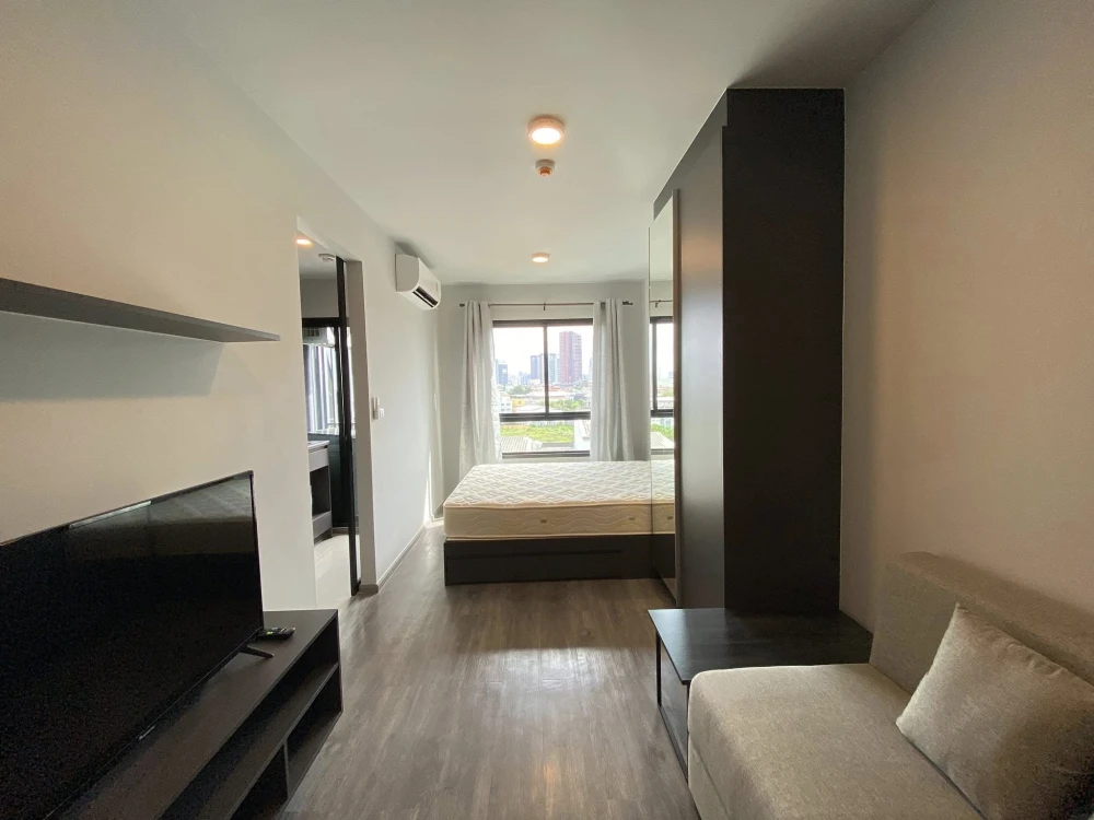 Condo for rent, Monte Rama 9, studio room, 8th floor, open view, fully furnished and electric appliances, book now