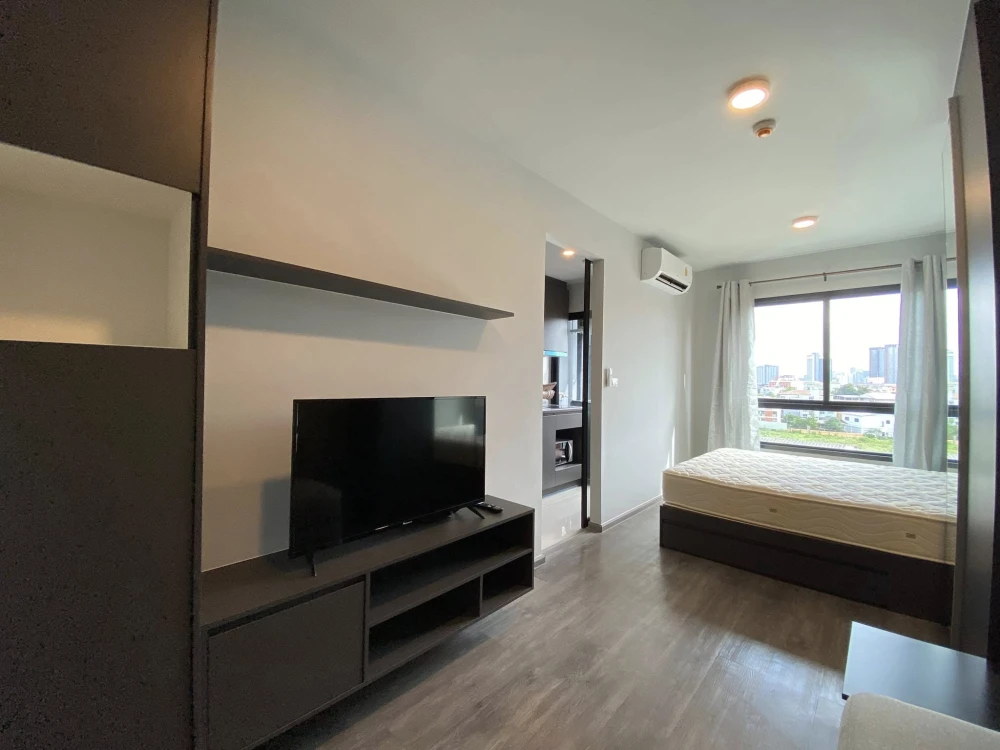 Condo for rent, Monte Rama 9, studio room, 8th floor, open view, fully furnished and electric appliances, book now
