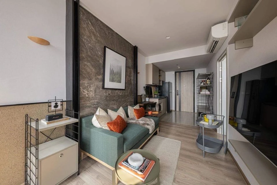Oka Haus condo for rent, beautiful decoration, furniture, complete electrical appliances, say you must not miss it.
