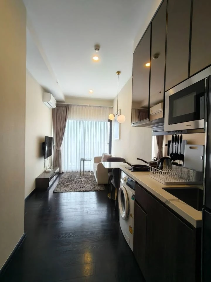 Condo for rent, Park Origin Thonglor, 1 bedroom, 1 bathroom, 32 sq m, with bathtub, 29th floor, high view, come and reserve now.