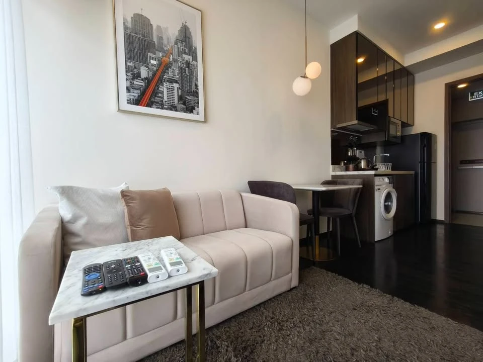 Condo for rent, Park Origin Thonglor, 1 bedroom, 1 bathroom, 32 sq m, with bathtub, 29th floor, high view, come and reserve now.