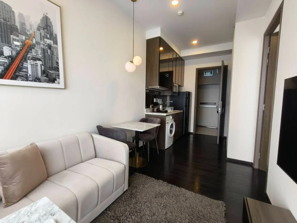 Condo for rent, Park Origin Thonglor, 1 bedroom, 1 bathroom, 32 sq m, with bathtub, 29th floor, high view, come and reserve now.