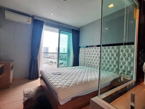 Condo for rent/sale, Rhythm Sathorn, nice room, dark tones, proportional, high floor with a great view, don't miss it.