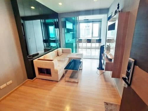 Condo for rent/sale, Rhythm Sathorn, nice room, dark tones, proportional, high floor with a great view, don't miss it.