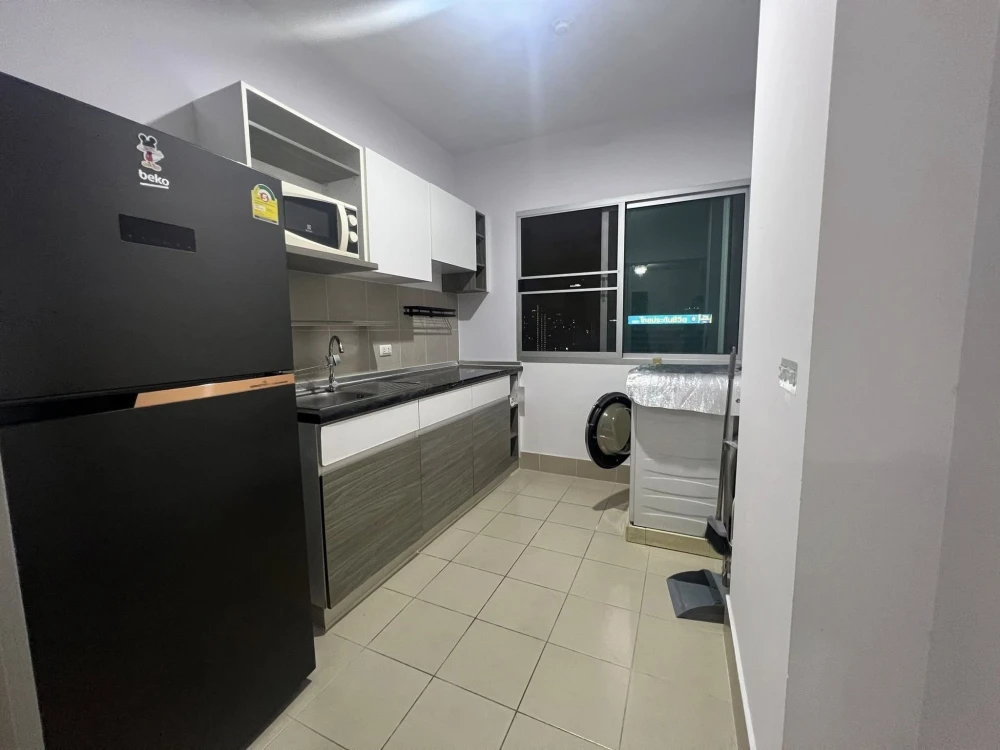 Condo for rent, Supalai Veranda Rattanathibet, large room, comfortable living, plenty of usable space, 18th floor, high view, hurry and reserve now.