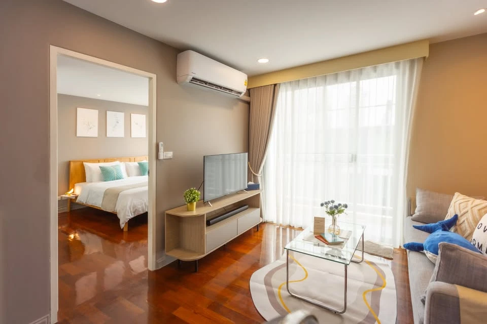 Condo for rent: The Forty Nine Plus Sukhumvit 49, beautiful room, ready to move in, comes with complete facilities. Good like this, hurry and book now