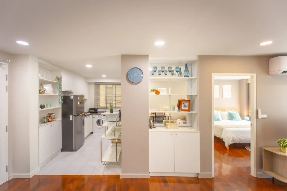 Condo for rent: The Forty Nine Plus Sukhumvit 49, beautiful room, ready to move in, comes with complete facilities. Good like this, hurry and book now