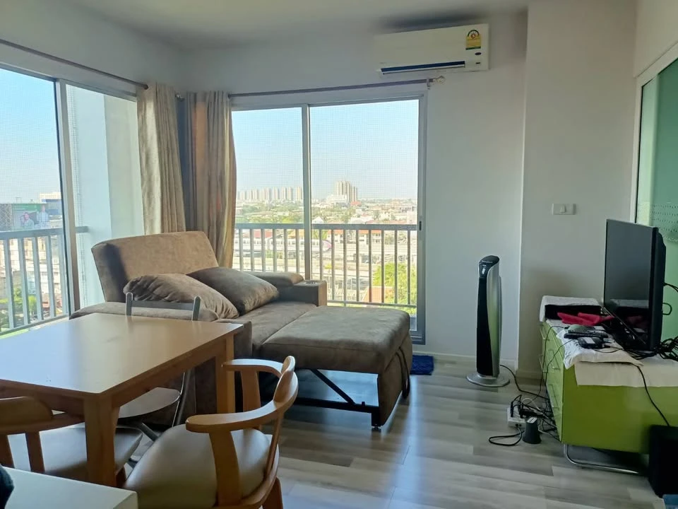 Condo for rent: The Key Chaengwattana, Building B, 9th floor, corner room, swimming pool view, great price, hurry and reserve now!