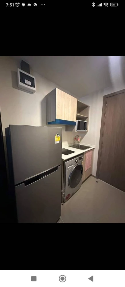 Condo for rent THE MUVE Bang Khae, room ready to move in. Completely convenient here Just drag one bag and move in.