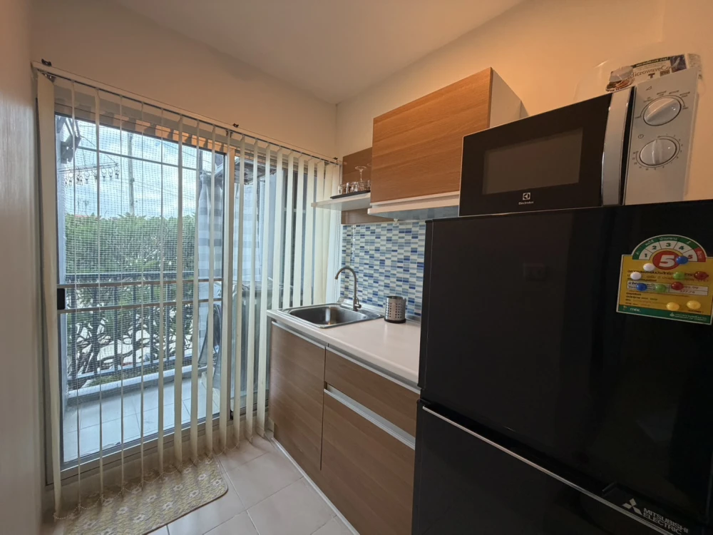 Condo for rent, The Niche ID Ladprao-Wang Hin, Building B, 2nd floor, fully furnished, ready to move in. Hurry up.