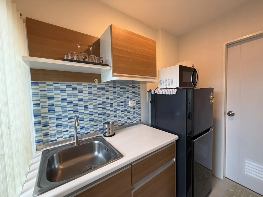 Condo for rent, The Niche ID Ladprao-Wang Hin, Building B, 2nd floor, fully furnished, ready to move in. Hurry up.