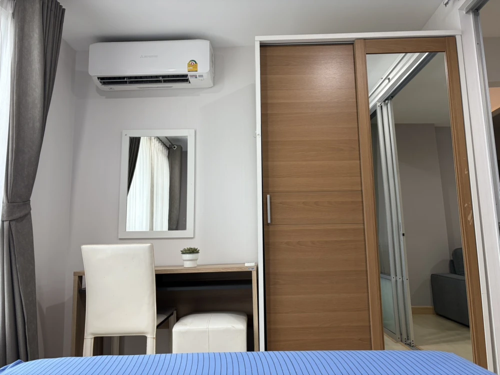 Condo for rent, The Niche ID Ladprao-Wang Hin, Building B, 2nd floor, fully furnished, ready to move in. Hurry up.