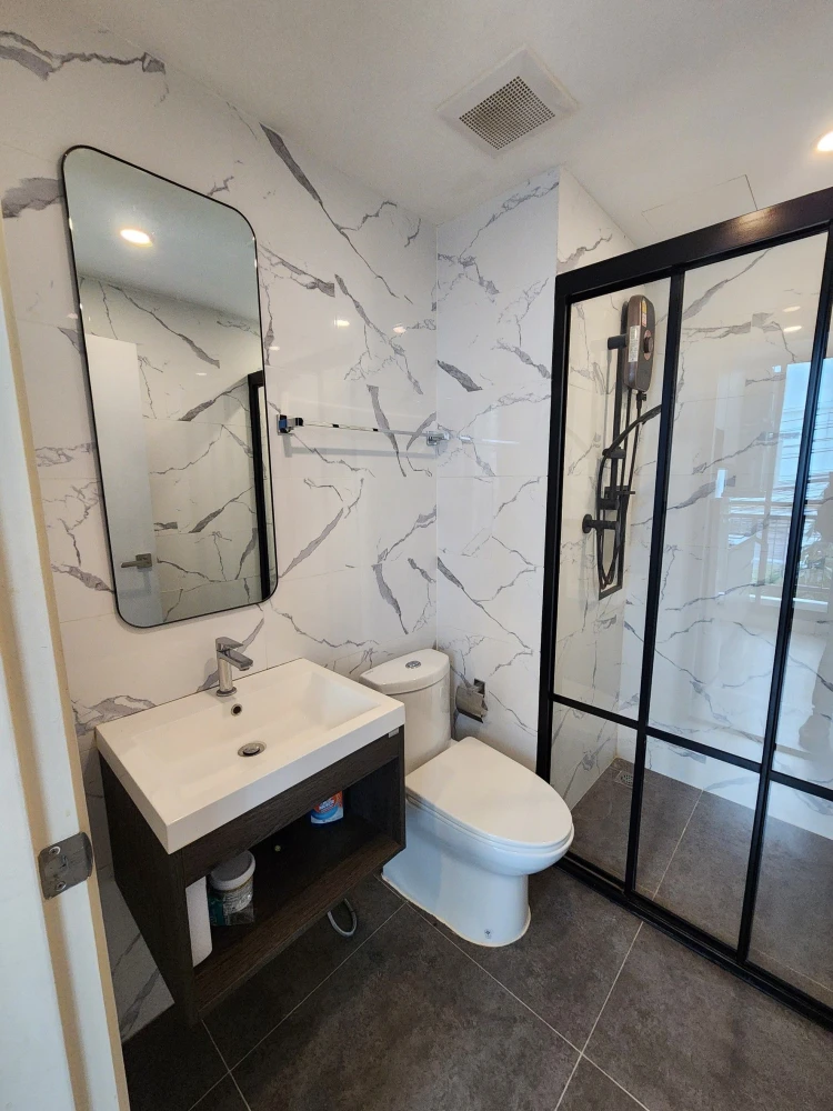 Condo for rent, Groove Ratchada-Rama 9, ready to move in, fully furnished, just bring your own luggage and move in.