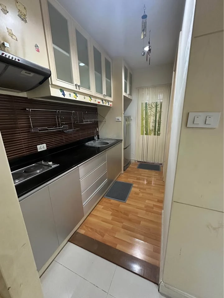 Condo for rent in Klangkrung Resort, Ratchada 7, ready to move in, fully furnished, spacious and comfortable room. Hurry and reserve now!!!