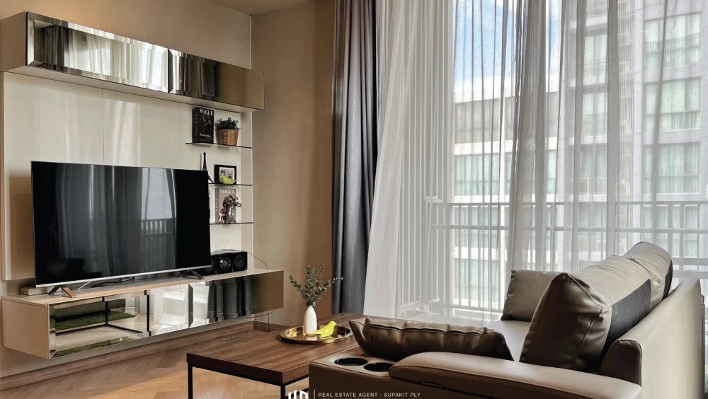 Condo for rent, Quattro by Sansiri, 1 bedroom, 1 bathroom, 58.5 sqm., 27th floor, building, ready to move in. Don't miss it.