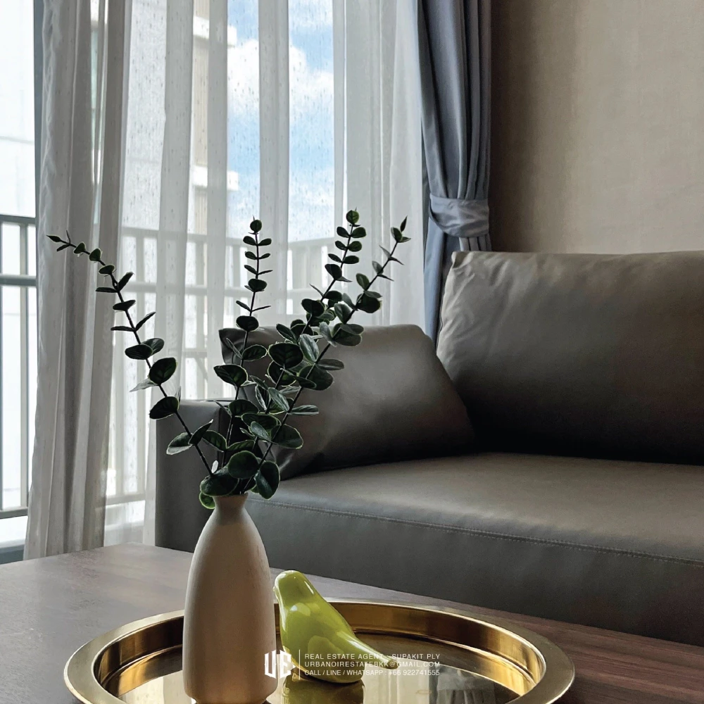 Condo for rent, Quattro by Sansiri, 1 bedroom, 1 bathroom, 58.5 sqm., 27th floor, building, ready to move in. Don't miss it.