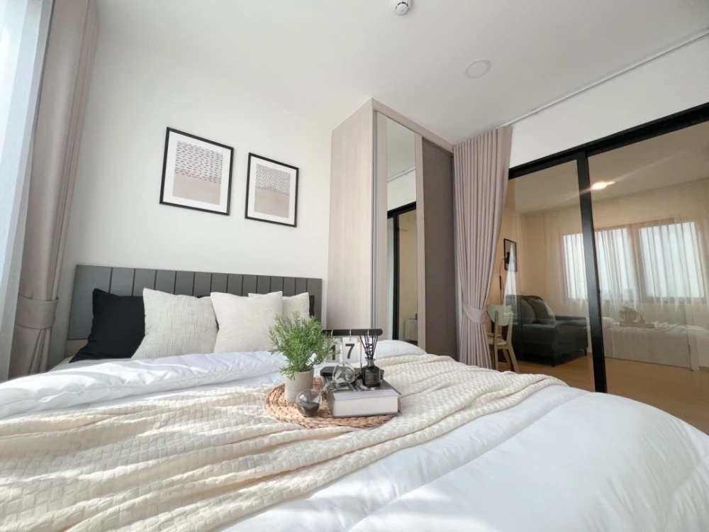 For rent!! Condo Chewathai Hallmark Lat Phrao-Chokchai Phase 2, 7th floor, Building D, fully furnished, book now!!