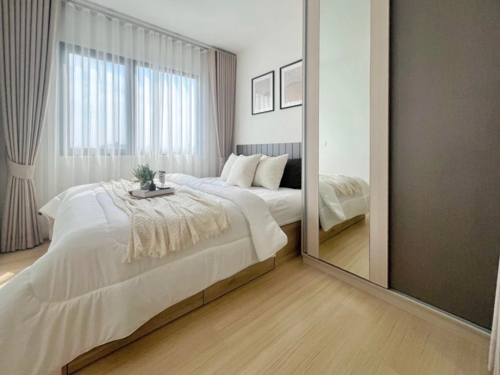For rent!! Condo Chewathai Hallmark Lat Phrao-Chokchai Phase 2, 7th floor, Building D, fully furnished, book now!!