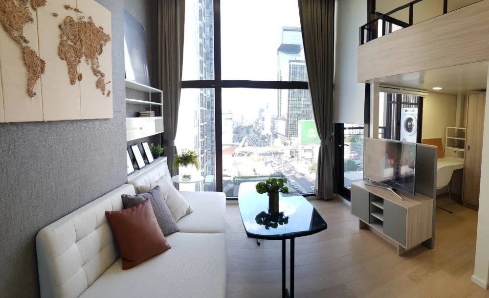 For rent!! Condo Chewathai Residence Asoke, beautiful room, 12th floor, North direction, fully furnished, ready to move in, don't miss it!!