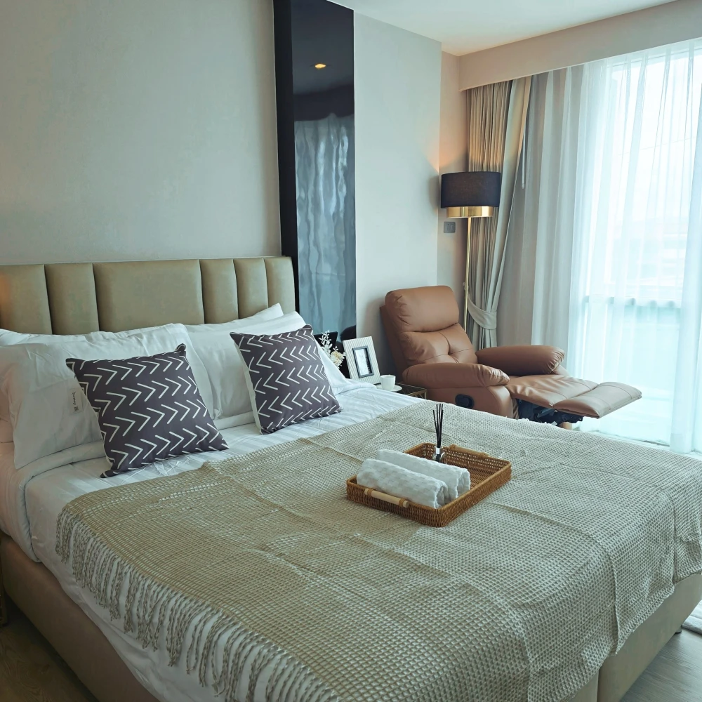 Condo for rent, City Center Residence, ready to move in, furnished, ready to reserve now.