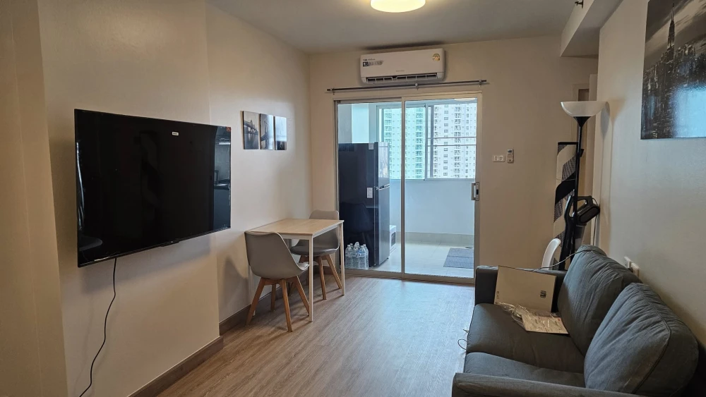 Condo for rent, City Home, Tha Phra Intersection, ready to move in, high floor, fully furnished, reserve now.