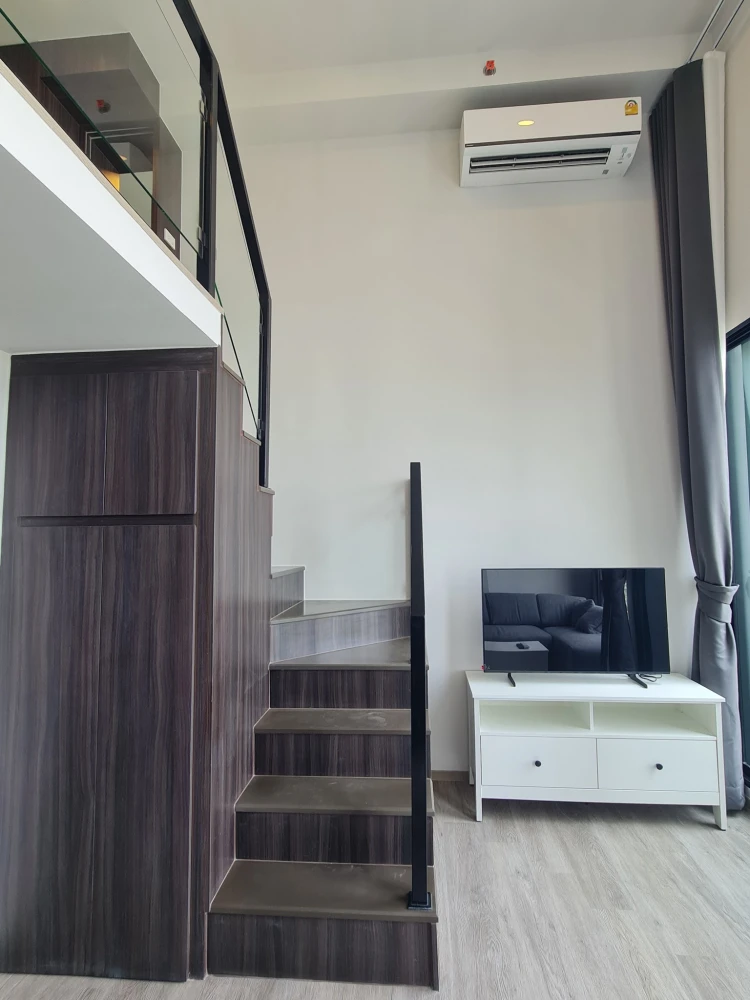 Condo for rent, The Origin, Plug and Play, Ramintra, spacious room, comfortable, corner room, city view outside, comes with complete facilities, book