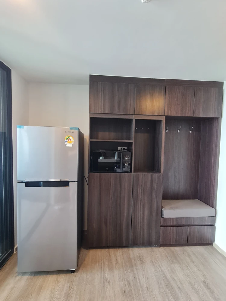 Condo for rent, The Origin, Plug and Play, Ramintra, spacious room, comfortable, corner room, city view outside, comes with complete facilities, book