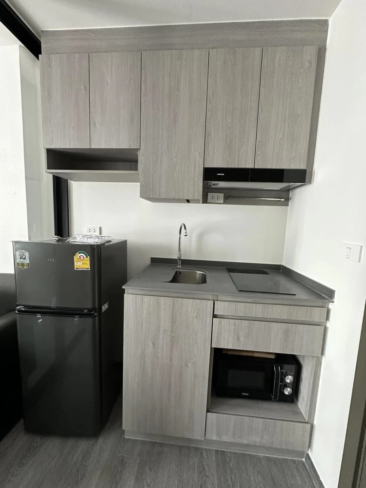 Condo for rent: The Origin Sukhumvit-Sai Luat E22 Station, 21st floor, high floor, good view, complete here, hurry and reserve now.